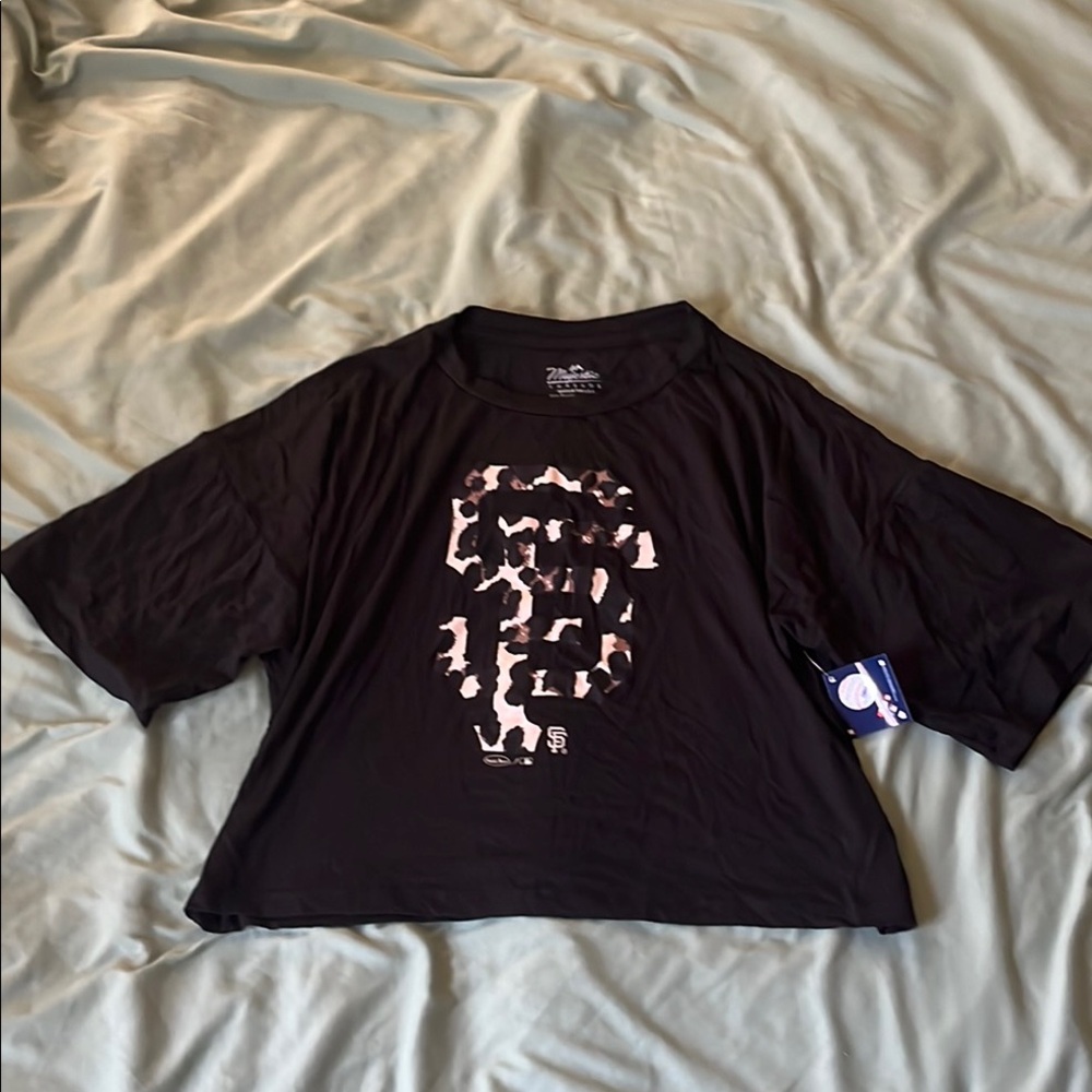 Majestic Black Graphic Tee